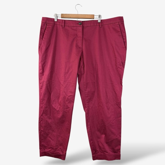 Wildfang Essential Trouser Pants Size 20W Mulberry Holiday 2024 Collection - Picture 1 of 12
